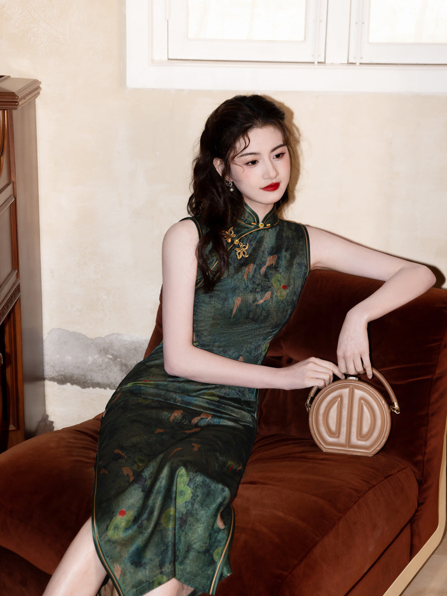 High-End New Chinese Style Qipao – Spring Summer Daily Dress