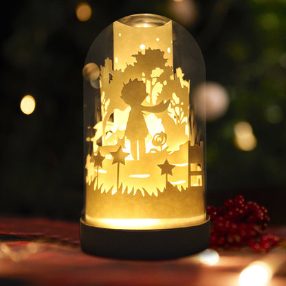 DIY 3D Paper Carving Lamp Handmade Panoramic Night Light