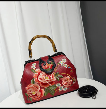 Vintage Chinese Embroidered Bag — Elegant Shoulder Crossbody for Women