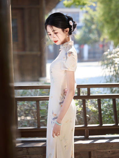 New Chinese Style Cheongsam – High-End Slim Fit Daily Dress