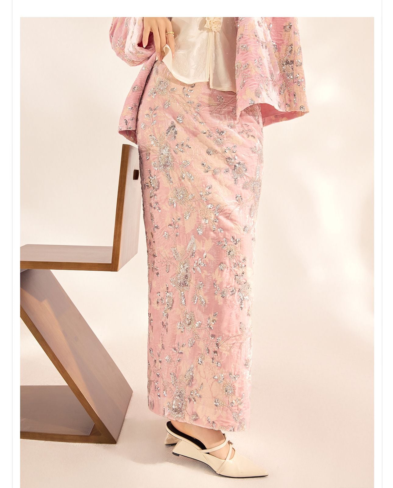 2026 Spring New Chinese Beaded Rayon Elegant Youthful Jacket