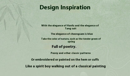 Children’s Chinese Summer Set — Shirt Top & Loose Wide-Leg Pants