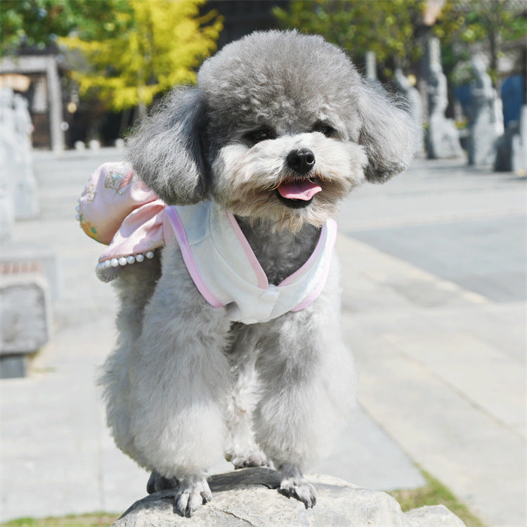 Pet Princess Tang Suit Chinese Style Cheongsam for Cats and Dogs