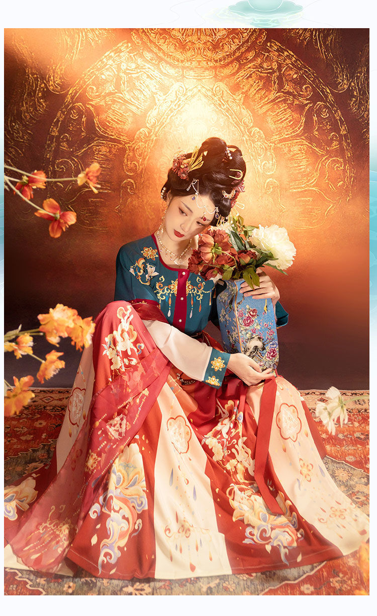 Tang & Wei Jin Style Hanfu — Chest-High Skirt Women’s Spring Summer Set