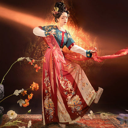 Tang & Wei Jin Style Hanfu — Chest-High Skirt Women’s Spring Summer Set