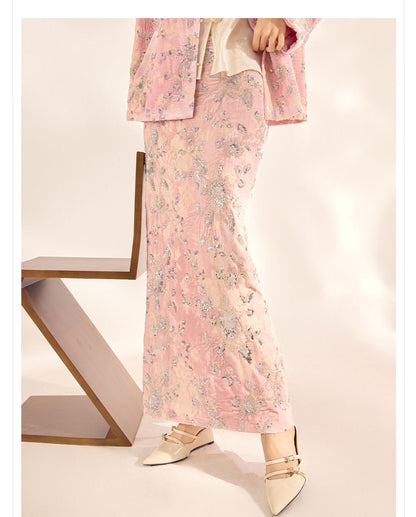 2026 Spring New Chinese Beaded Rayon Elegant Youthful Jacket