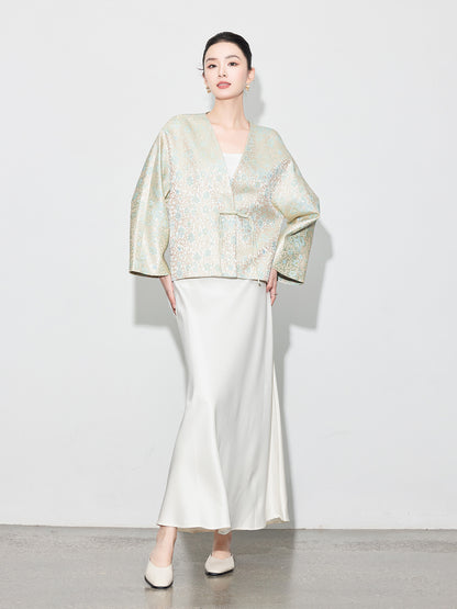 Chic High-Waist Mermaid Satin Skirt for Women