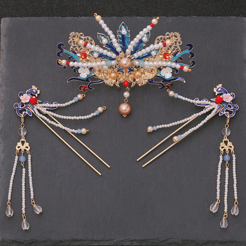 Hanfu Hair Accessories Fairy Girl Tassel Hairpin Full Set Buyao Hairpin