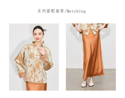 High-End Elegant Retro Zen Style Jacket for Women