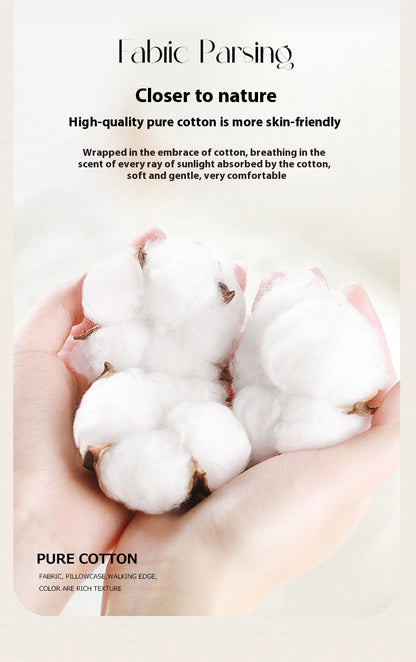 Luxury Cotton Wedding Bedding Set 4-Piece Embroidered Quilt Cover