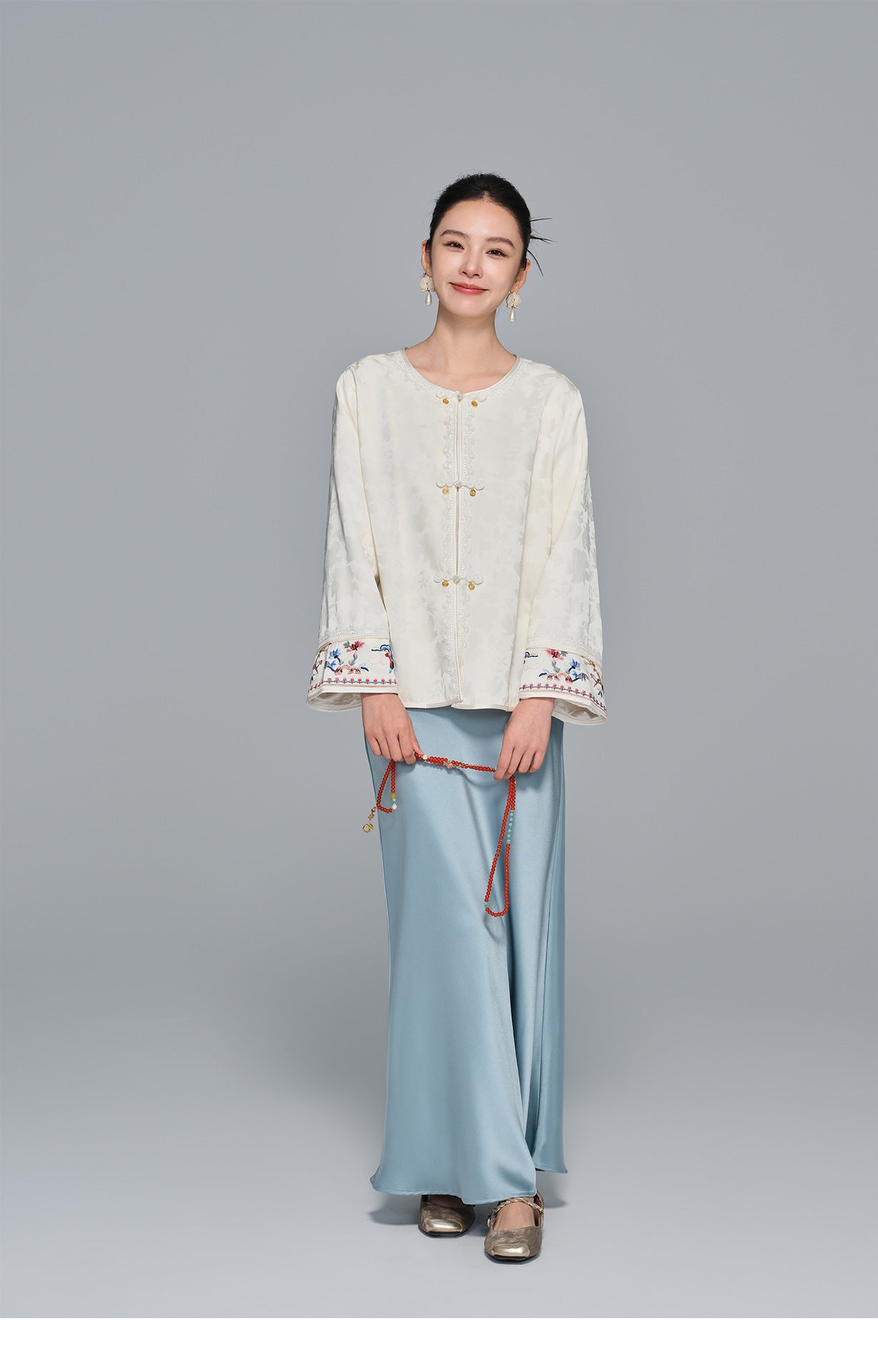 Stylish Embroidered Women's Top