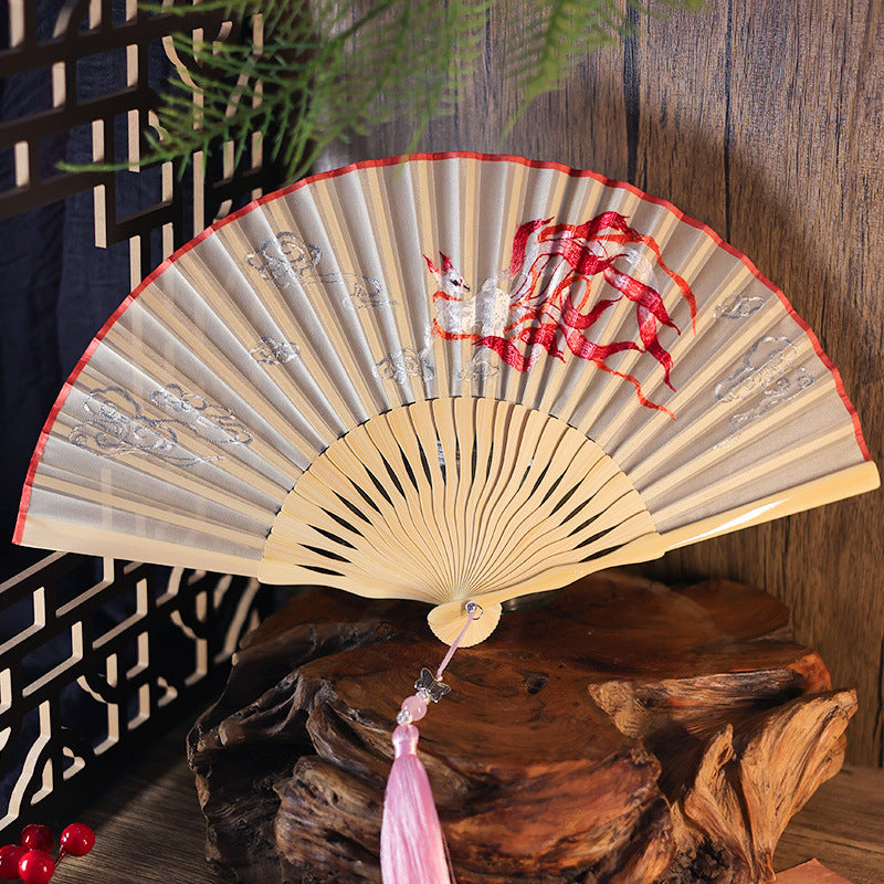 Ancient Style Suzhou Embroidered Fan — Portable Chinese Style Fan