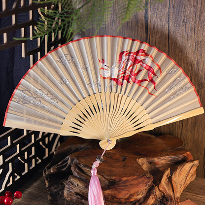 Ancient Style Suzhou Embroidered Fan — Portable Chinese Style Fan
