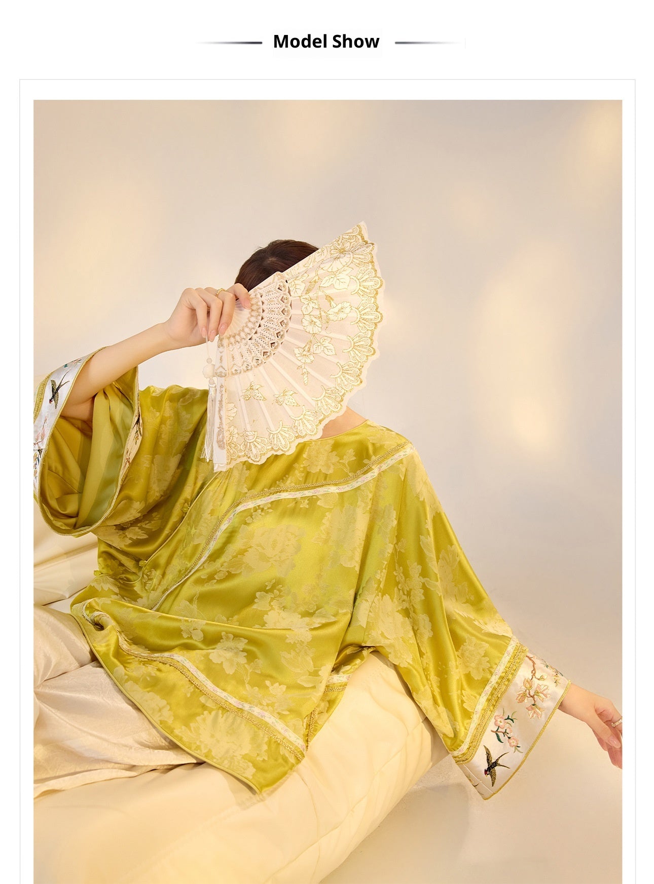 Elegant Yellow Jacquard Rayon Shirt New Chinese Style Top 2026