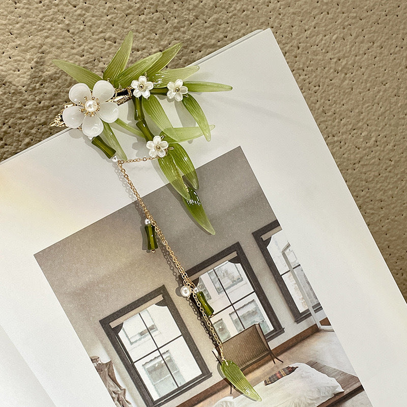 New Chinese Style Ancient Daily Hair Clip Long Tassel Side Hair Accessory