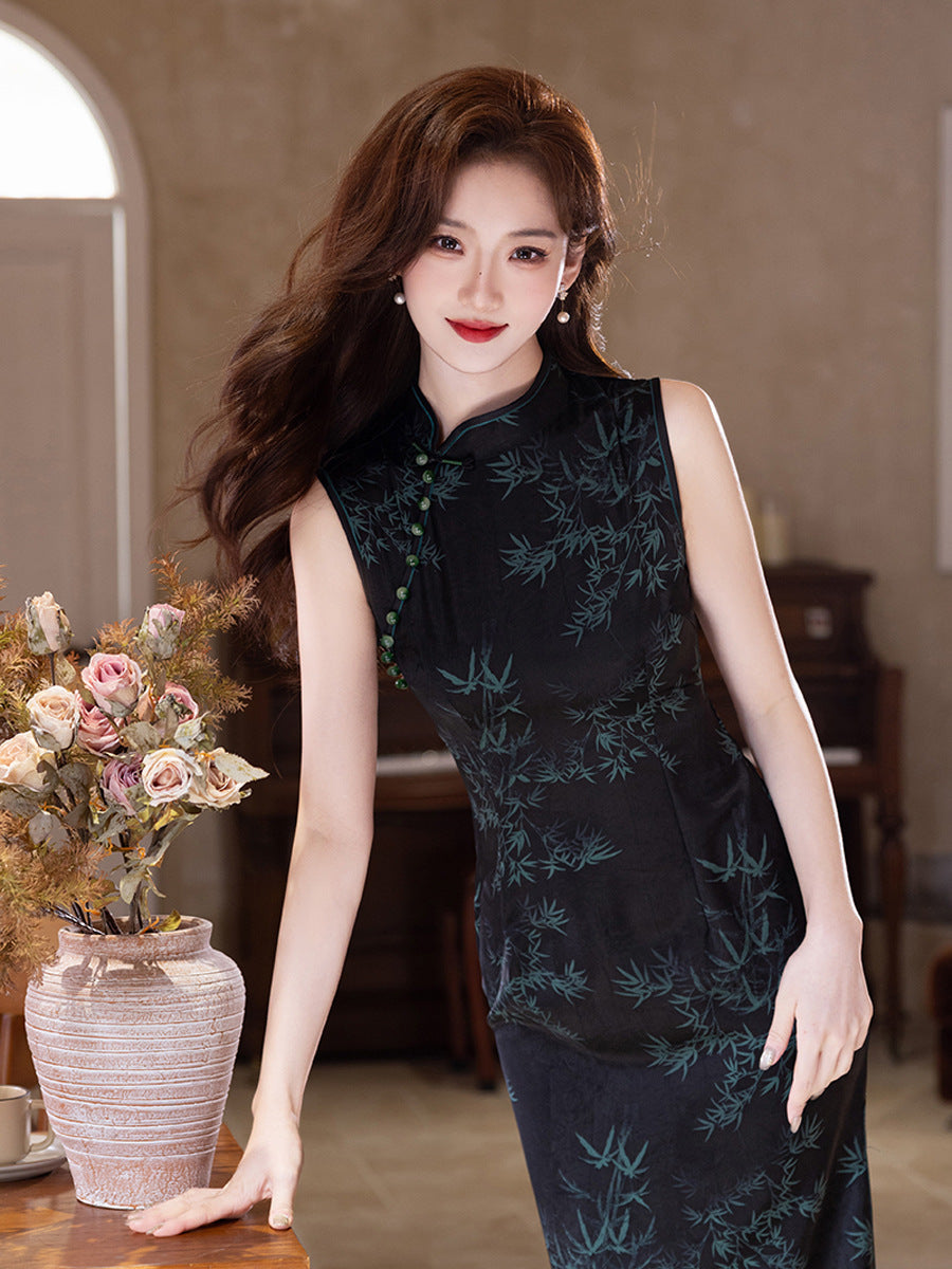 Elegant New Chinese Style Qipao – Daily Exam Prep Dress