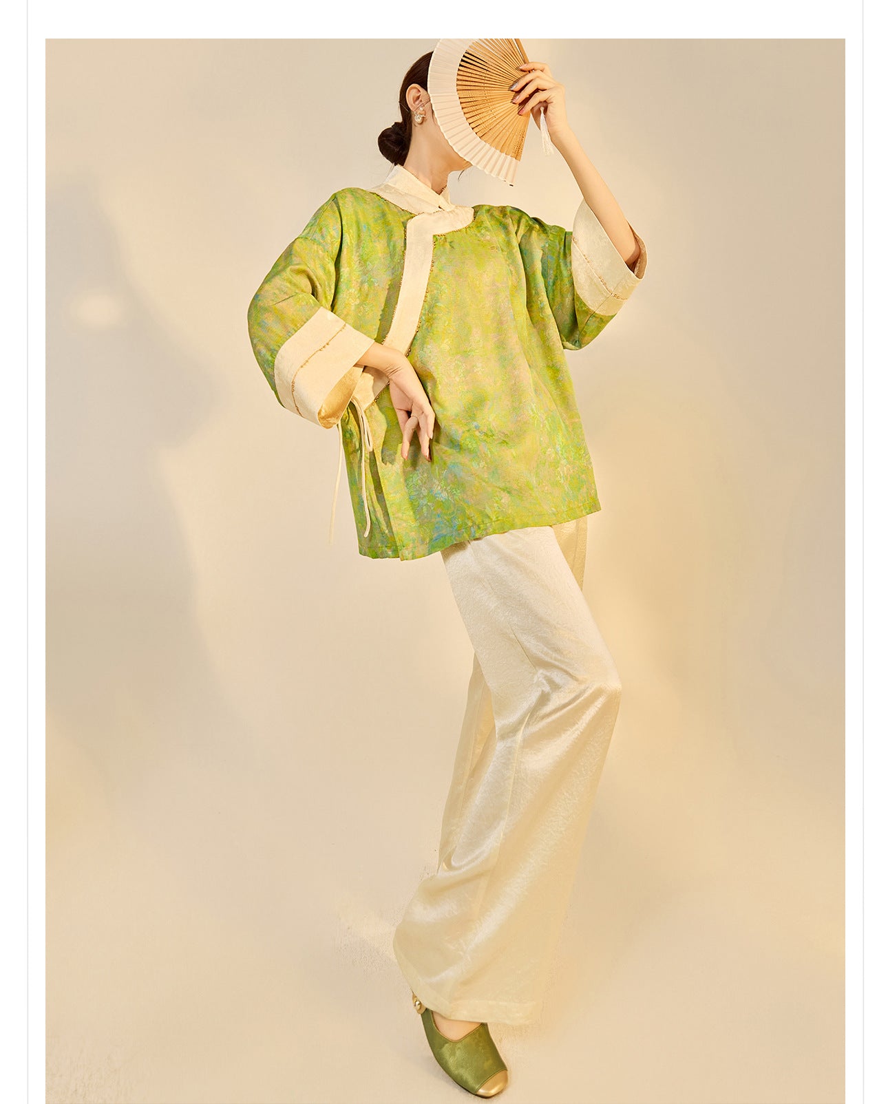 Early Autumn New Chinese Style Silk Lace-Up Short Coat | Retro Thin Top for Women