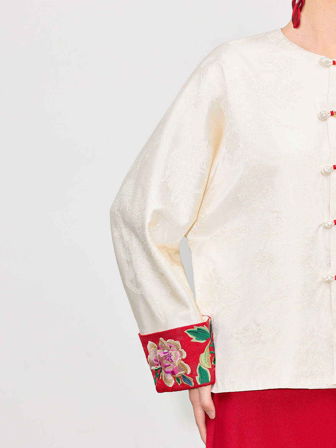 Stylish National Style Embroidered Top for Women