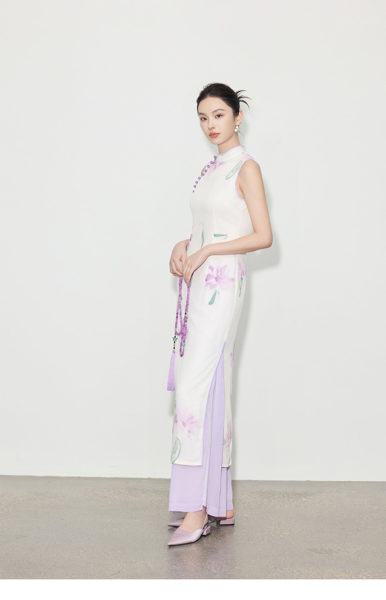 Elegant Slim Fit Chinese Dress – 2025 High-End Spring Summer