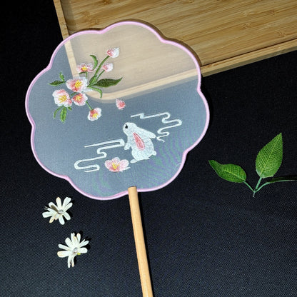 Suzhou Embroidered Round Fan — Hanfu Accessory for Women