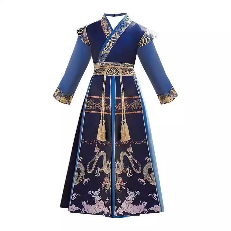 Boys’ Spring Autumn Hanfu | Ancient Style Handsome Tang Suit Costume