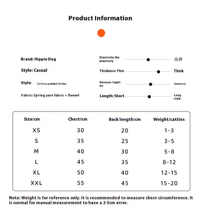 Retro Northeast Floral Coat Two-Leg Pet Clothes for Cats & Dogs