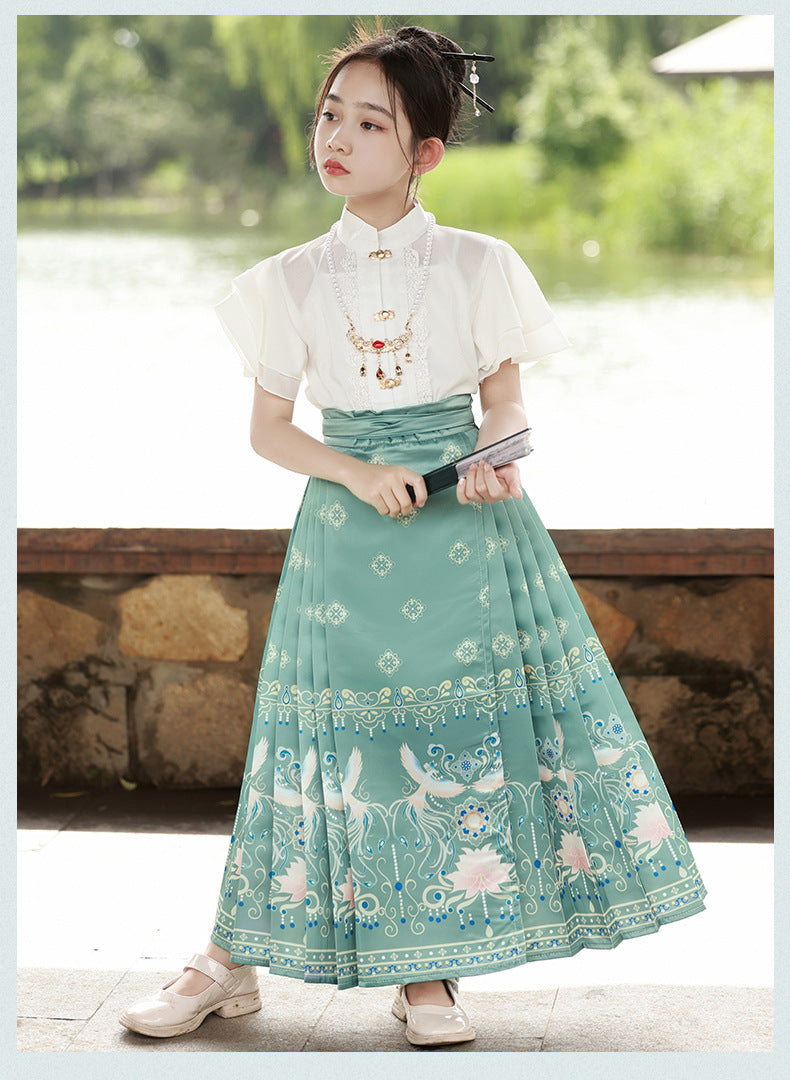 Children’s National Style Hanfu | Big Girls Ming Dynasty Tang Suit Outfit