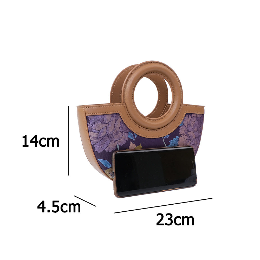 National Trend Song Brocade Shoulder Bag — Original Design Fashion Crossbody