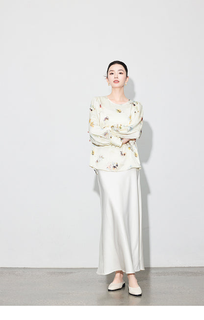 Chic High-Waist Mermaid Satin Skirt for Women