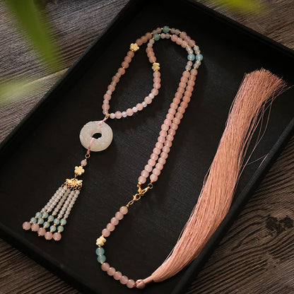 Ancient Costume Hanfu Necklace | Elegant Horse Face Skirt Fresh Jewelry Accessory