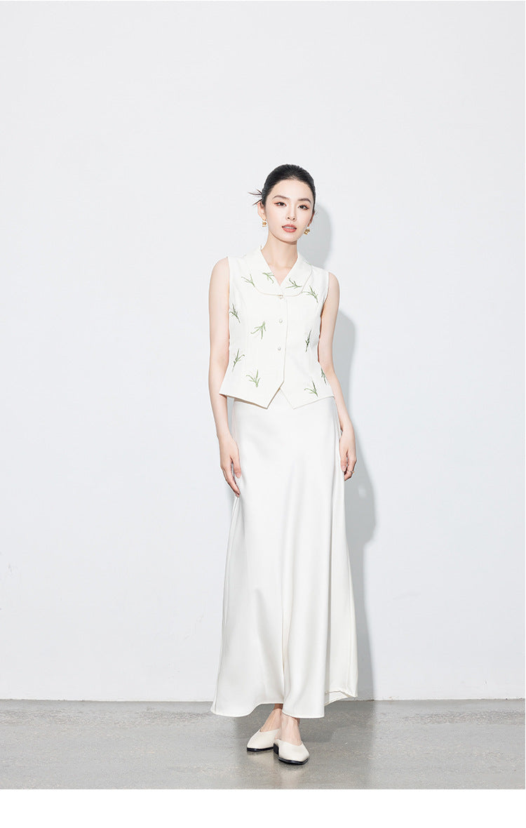 Chic High-Waist Mermaid Satin Skirt for Women