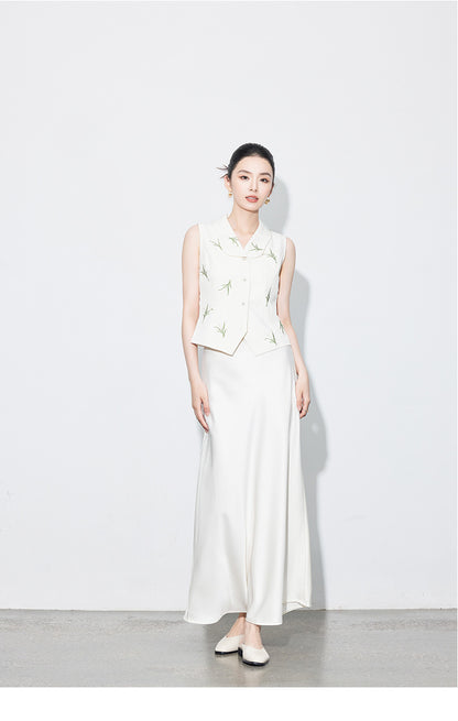 Chic High-Waist Mermaid Satin Skirt for Women