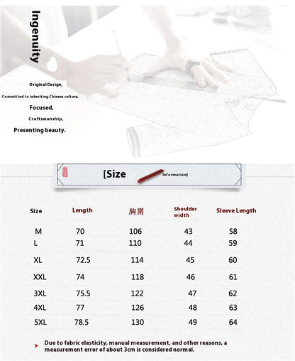 Chinese Style Mens Retro Tang Suit Button Printed Velvet Coat