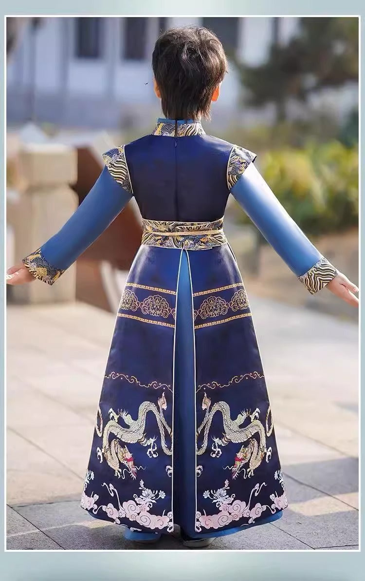 Boys’ Spring Autumn Hanfu | Ancient Style Handsome Tang Suit Costume