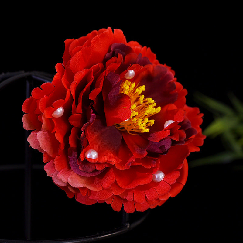 Elegant Ancient Costume Perm Flower Hairpin Hanfu Tang Style Hair Accessory