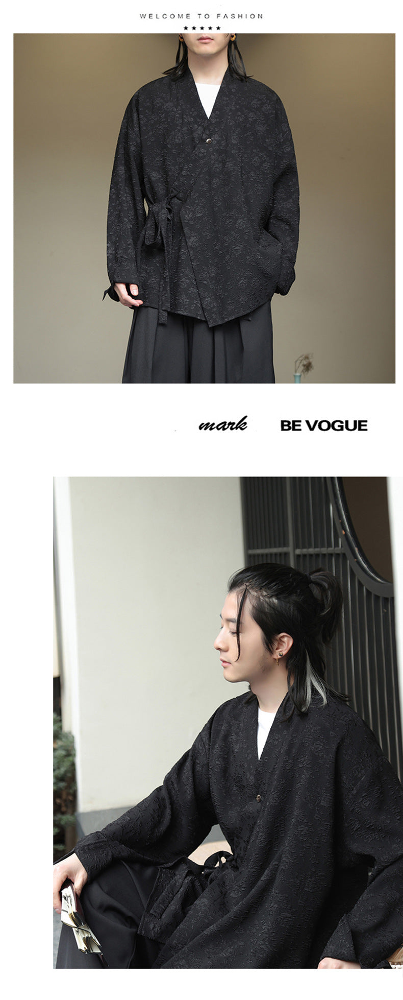 Mens Chinese Style Cardigan Hanfu Button Up Cotton Linen Jacket