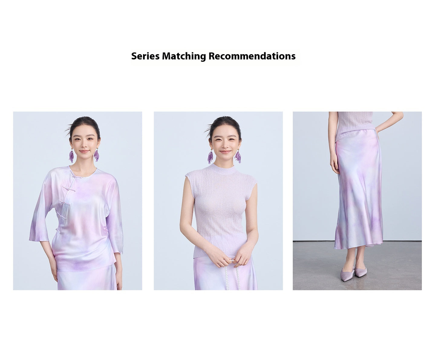 Chic High-End Silk Gradient Half Skirt for Women