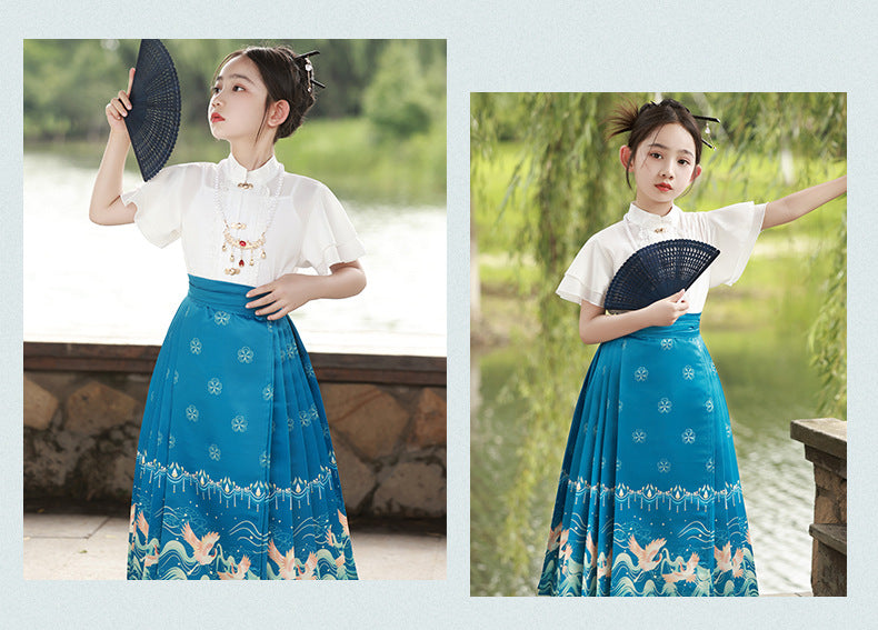 Children’s National Style Hanfu | Big Girls Ming Dynasty Tang Suit Outfit