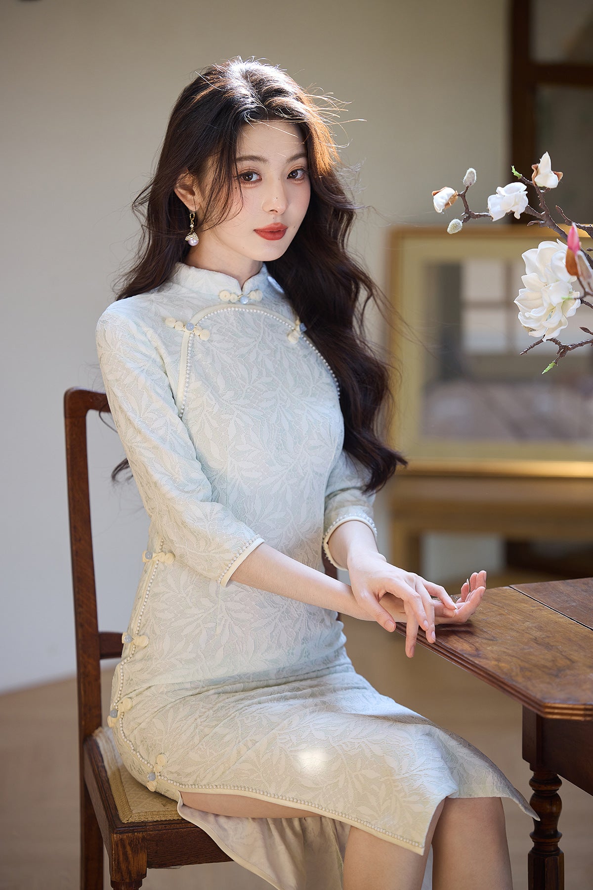 Elegant New Chinese Style Cheongsam – Daily Wear 2025