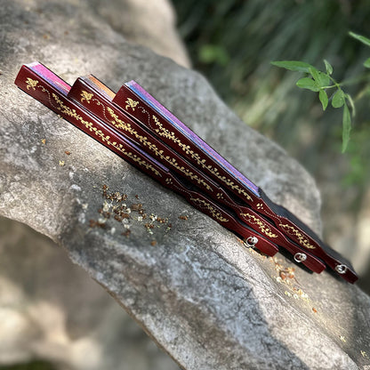 Summer Chinese Folding Fan — Ancient Style Cotton Linen Fan with Tassels