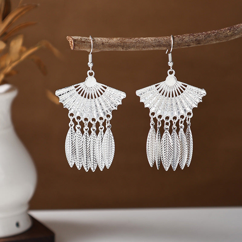 Ancient Style Ethnic Earrings | Elegant Miao Jewelry for Women