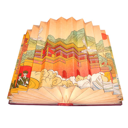 Creative 3D Night Light Foldable Fan Book Lamp for Bedroom