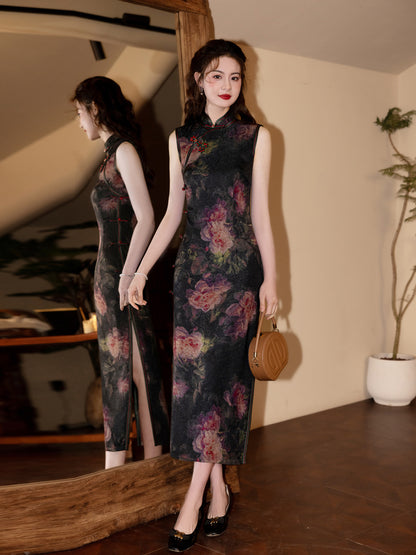 Exquisite Waist-Cinching Qipao – Elegant Everyday Wear Dress