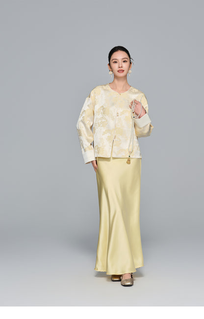 Slimming Jacquard Women's Jacket