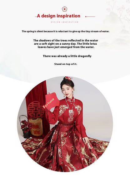 Luxury Ming Style Hanfu — Heavy Embroidery National Aesthetic Set