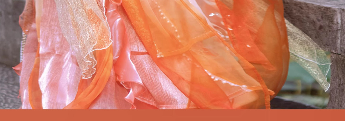 Koi Spirit Hanfu Costume — Qi Chest Skirt & National Style Summer Dress