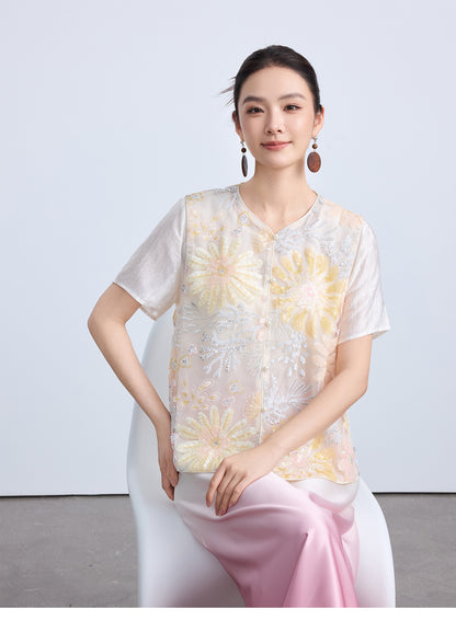High-End Elegant Chinese Summer Vest Top