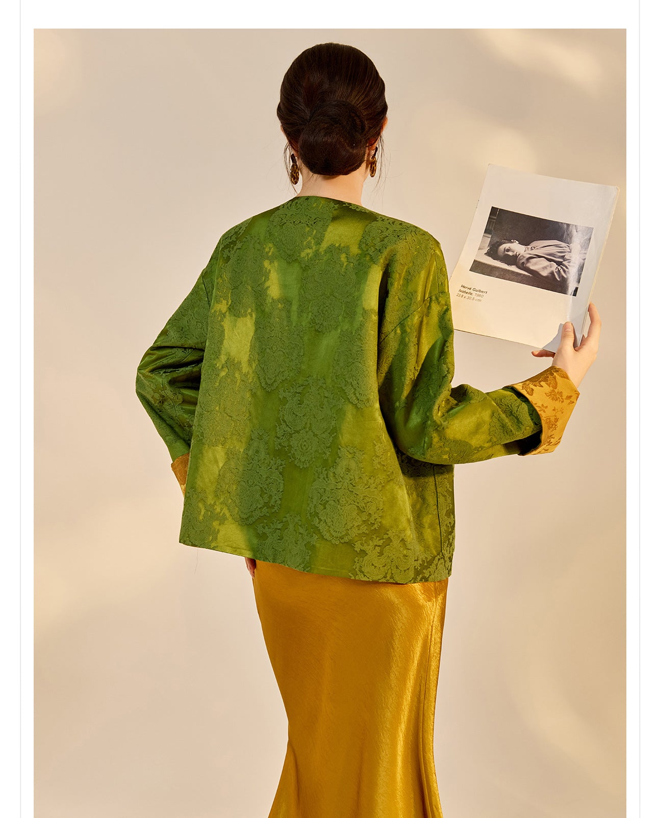 New Chinese Style Reversible Jacquard Elegant Top