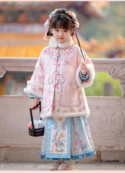 Children’s New Chinese Style Hanfu | Winter Ming Dynasty Outfit for New Year