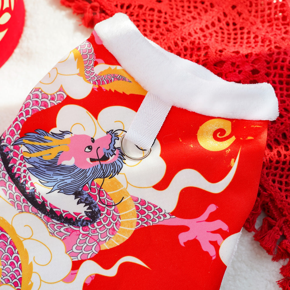 Pet Northeast Large Floral Coat Warm Cotton Jacket for Dogs & Cats